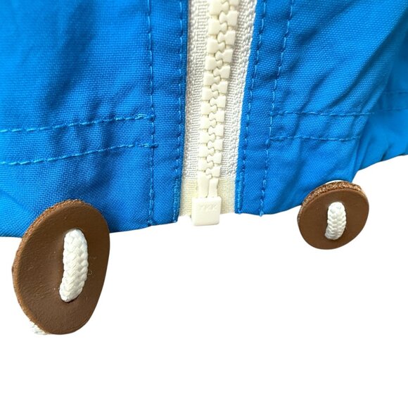 LL Bean Womens Jacket Plus Size 3X Blue Zip Front Windbreaker Outdoor Utility - Picture 9 of 14